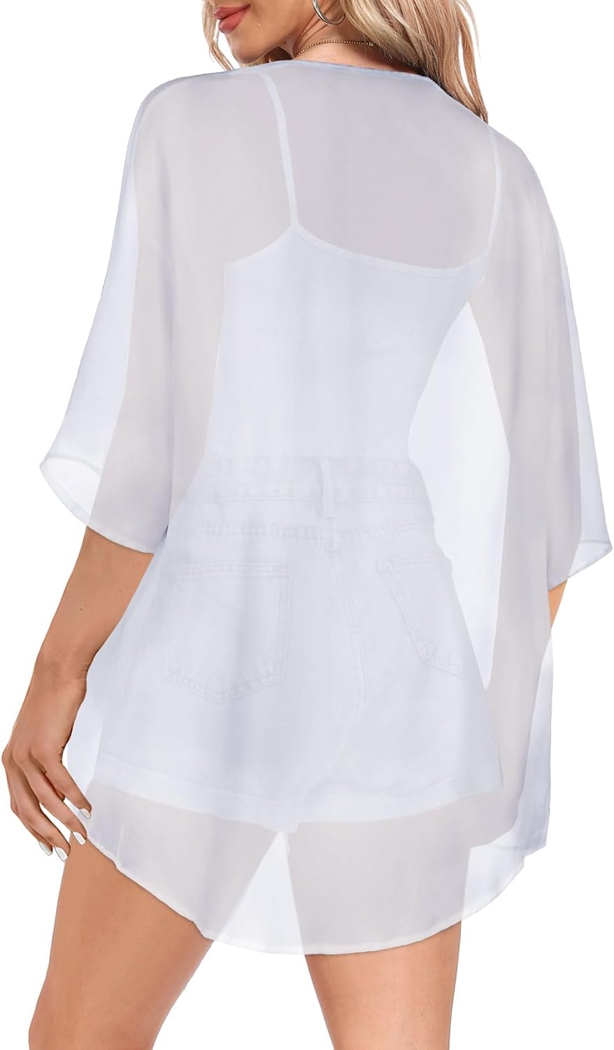 Women’s Chiffon Kimono Cardigan Open Front Cover Up