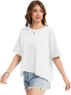 Oversized Crop T-Shirt for Women Summer Casual Top