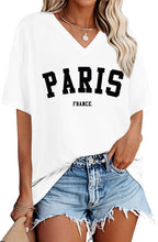 Women’s Oversized V-Neck T-Shirt Casual Short Sleeve Top