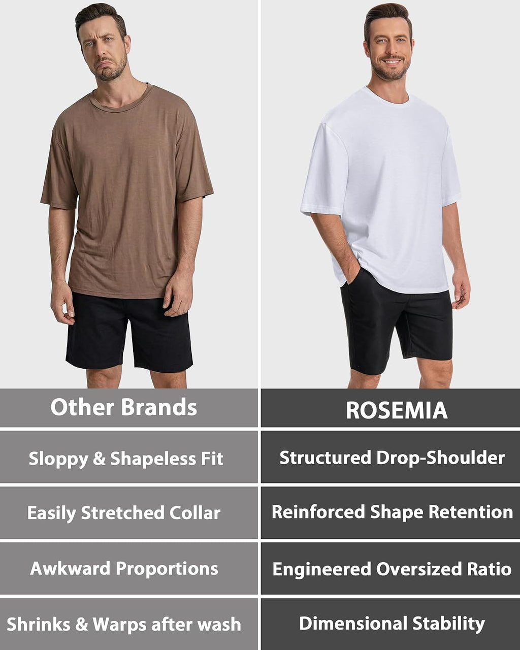 Men’s Oversized Graphic T-Shirt Crewneck Short Sleeve