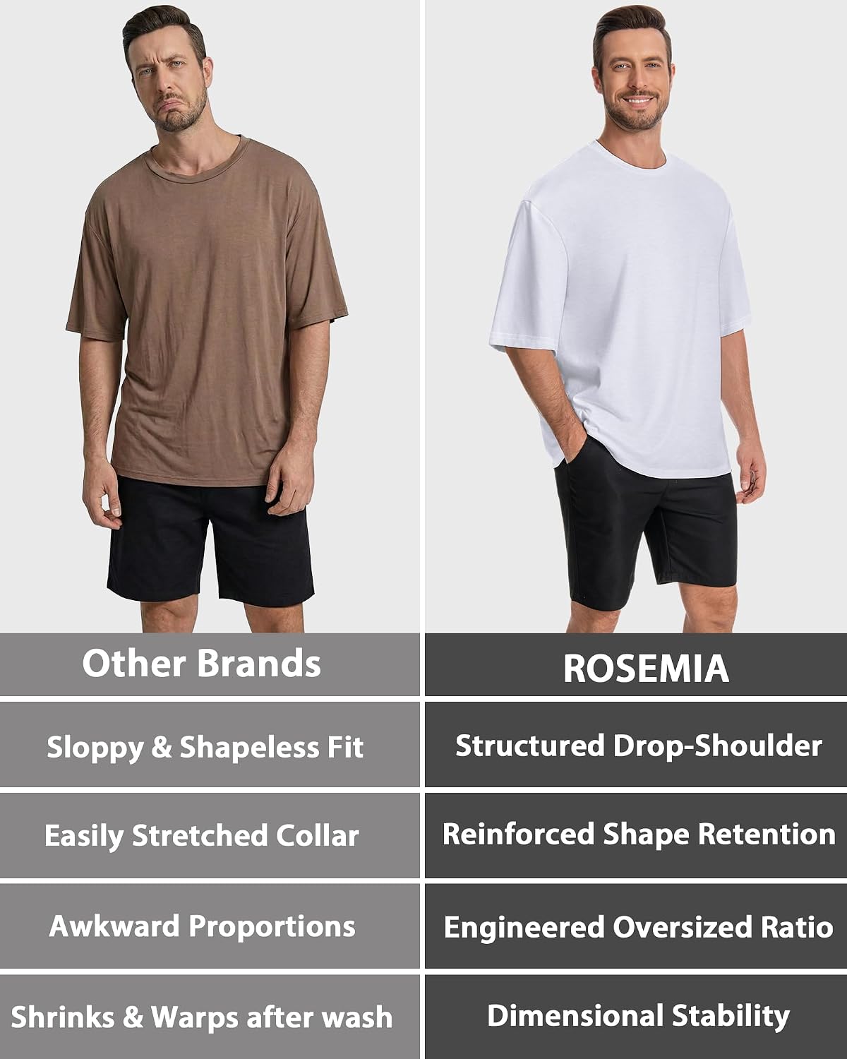 Men’s Oversized Graphic T-Shirt Crewneck Short Sleeve