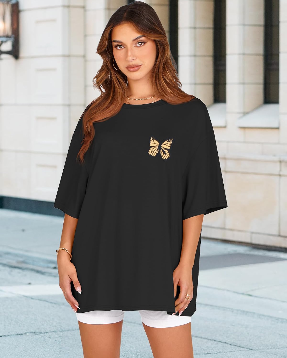 Women’s Oversized Graphic T-Shirt Short Sleeve Top