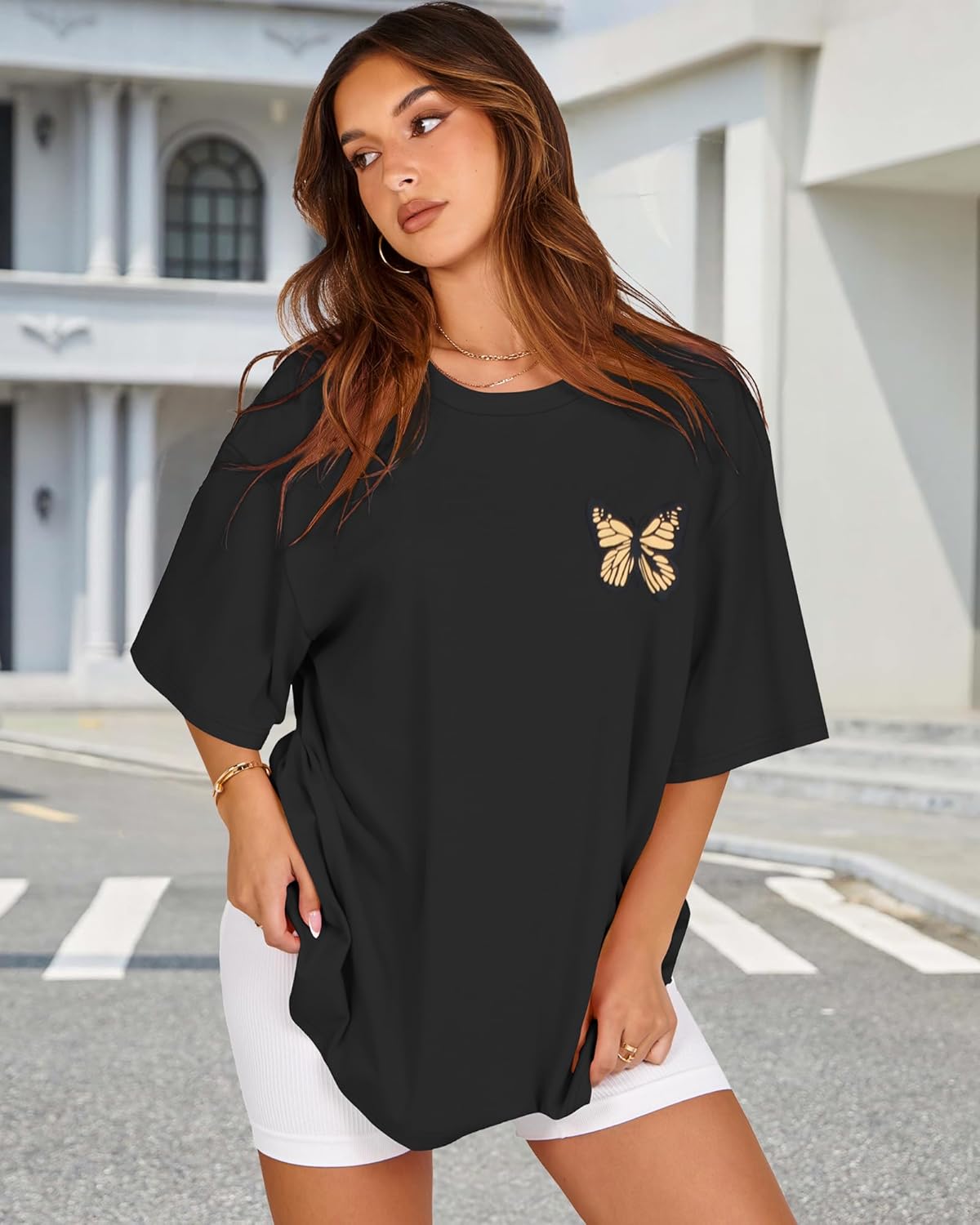 Women’s Oversized Graphic T-Shirt Short Sleeve Top
