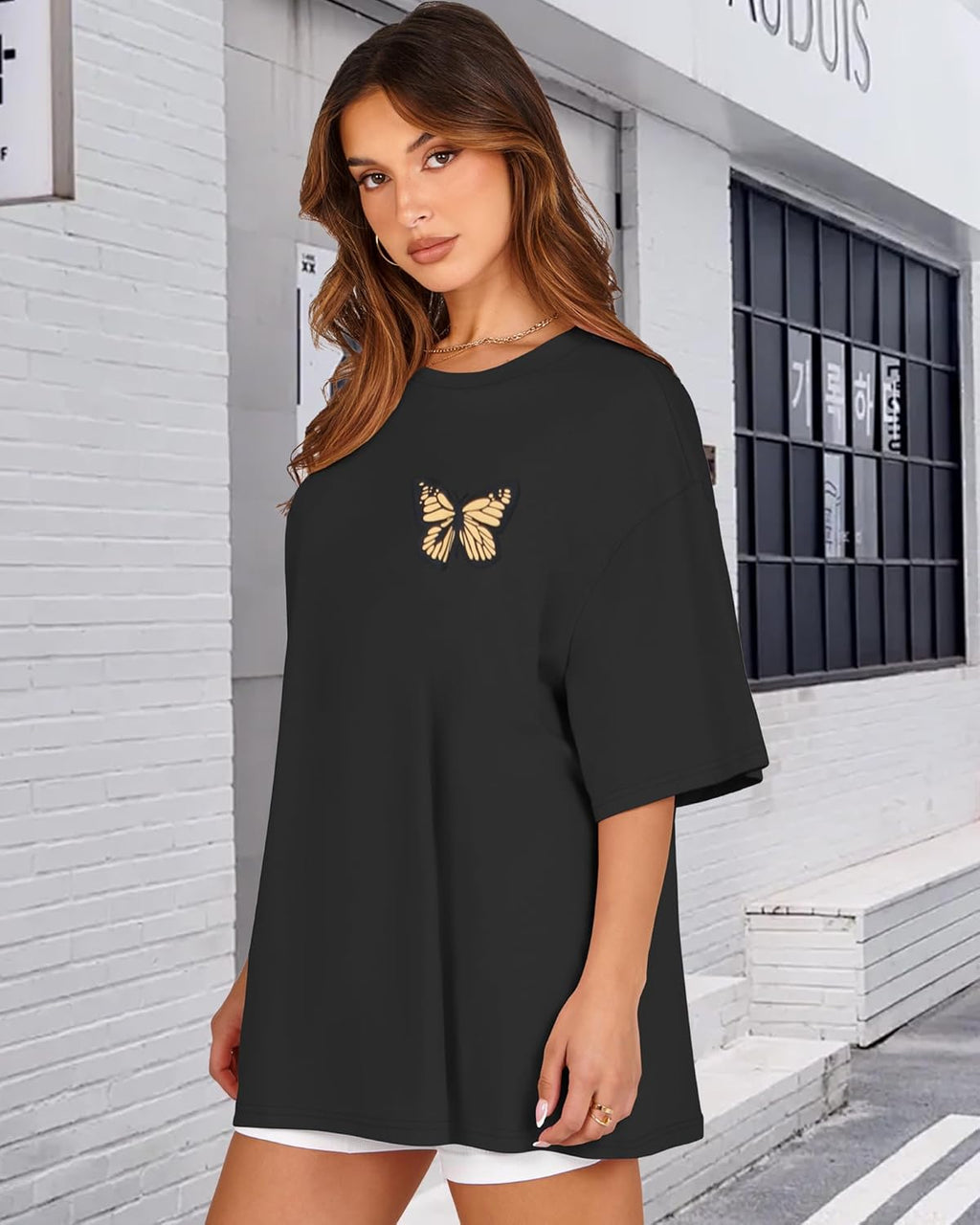 Women’s Oversized Graphic T-Shirt Short Sleeve Top