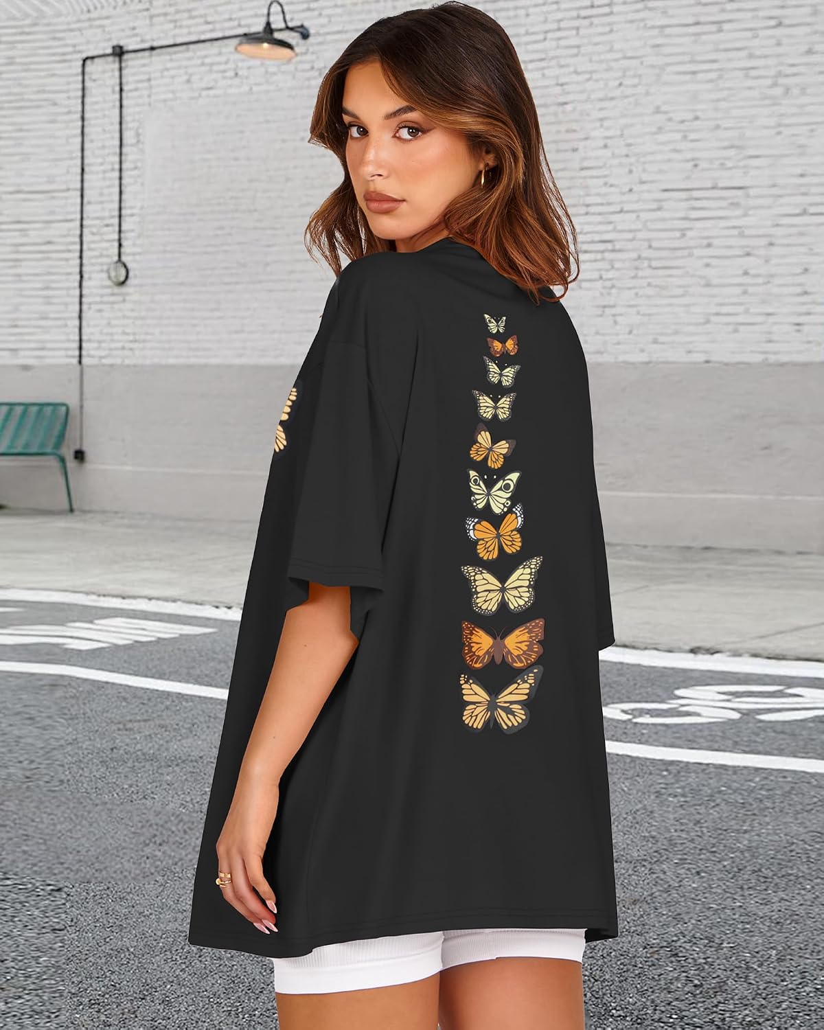 Women’s Oversized Graphic T-Shirt Short Sleeve Top