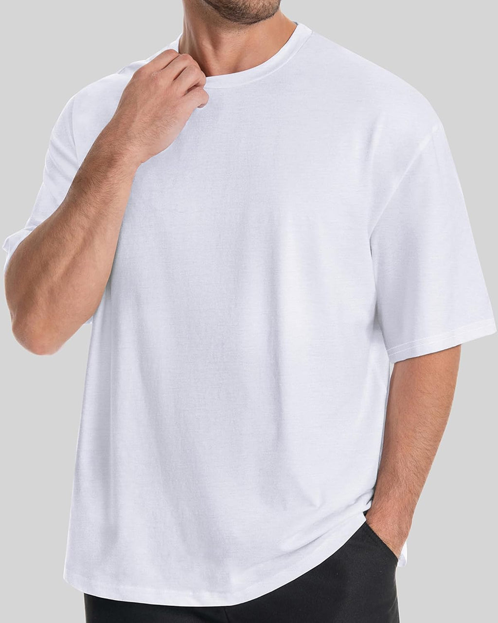 Men’s Oversized Graphic T-Shirt Crewneck Short Sleeve
