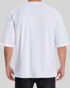 Men’s Oversized Graphic T-Shirt Crewneck Short Sleeve